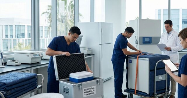 Biological Material Lab Moving