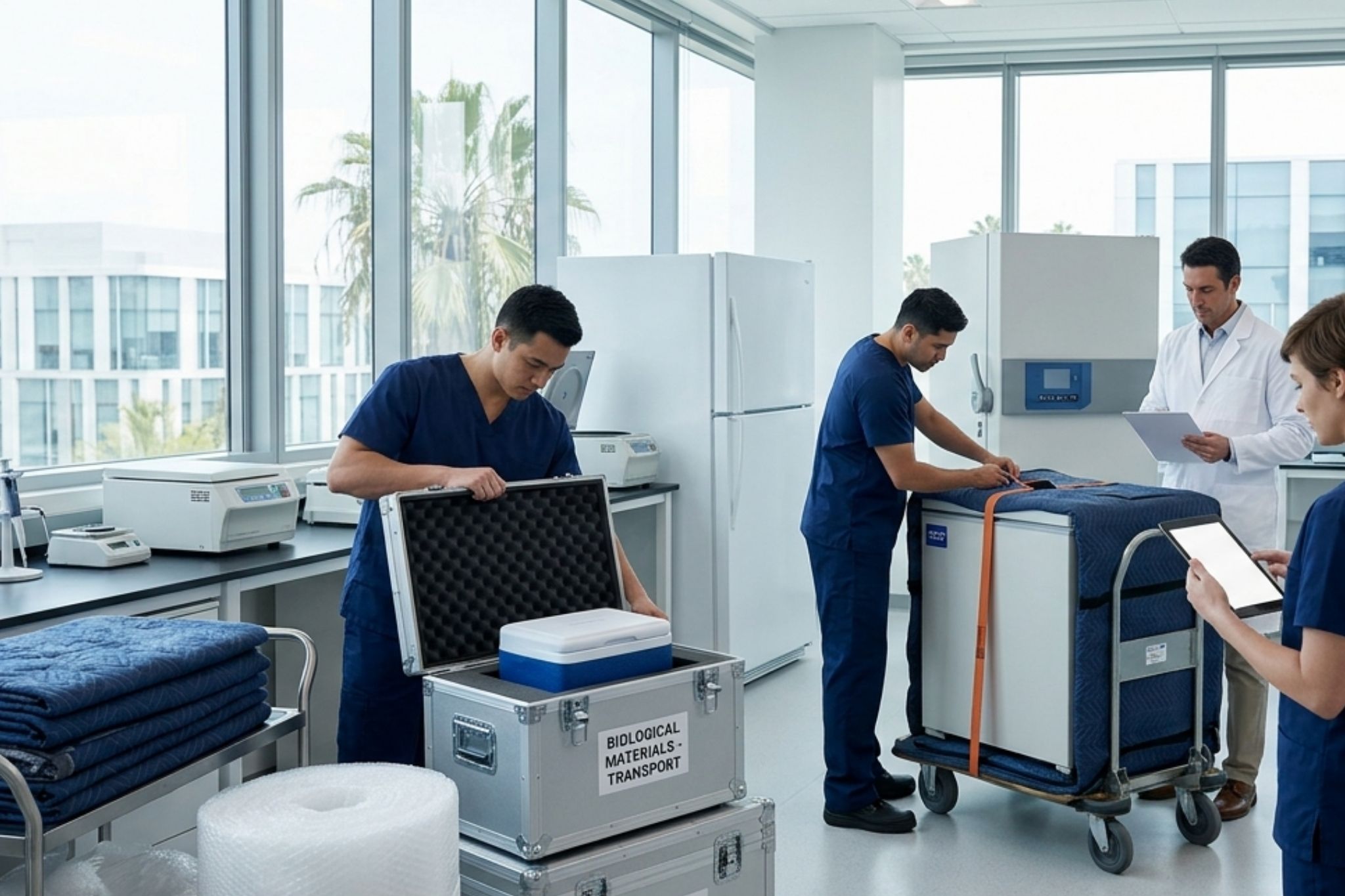 Biological Material Lab Moving