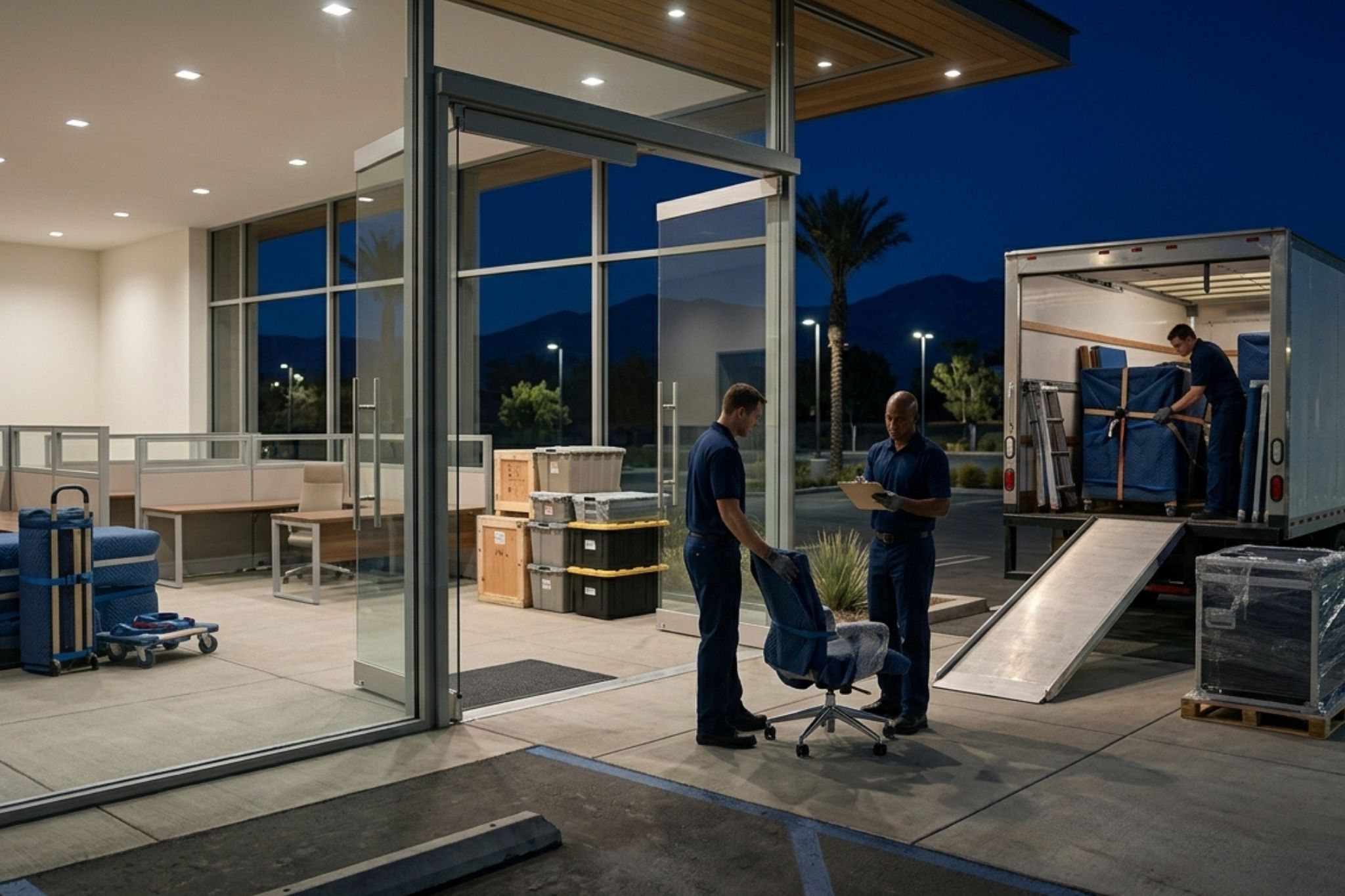 Can You Move an Office Overnight in Riverside County?